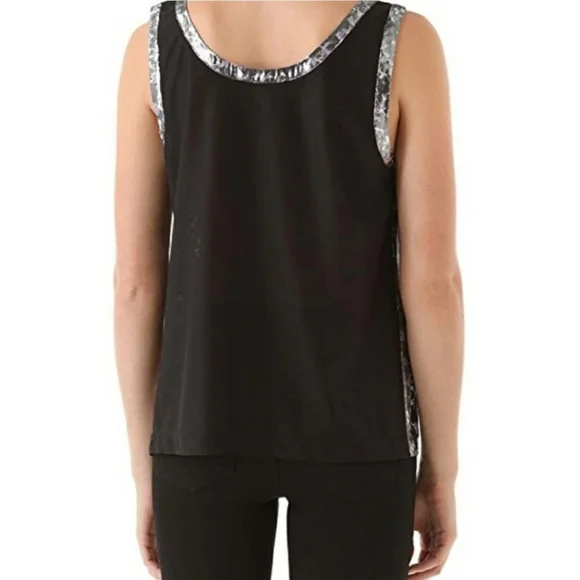 Marc Jacobs Abstract Sleeveless Silk Blouse Size S - Picture 3 of 13